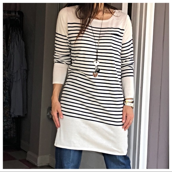 ✨LAST ONE ✨PARIS Striped light knit sweater dress - Picture 2 of 5